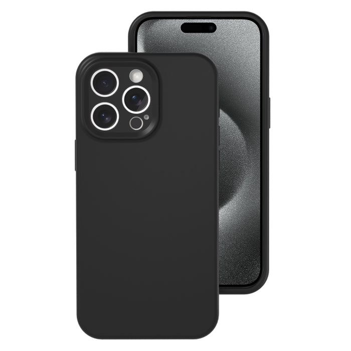Caja líquida del teléfono de la cobertura total del color de la jalea del silicón del agujero exacto, For iPhone 16, For iPhone 15 Pro Max, For iPhone 15 Pro