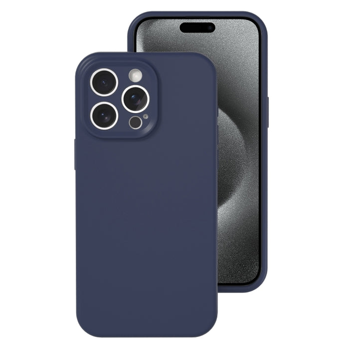 Caja líquida del teléfono de la cobertura total del color de la jalea del silicón del agujero exacto, For iPhone 16, For iPhone 15 Pro Max, For iPhone 15 Pro