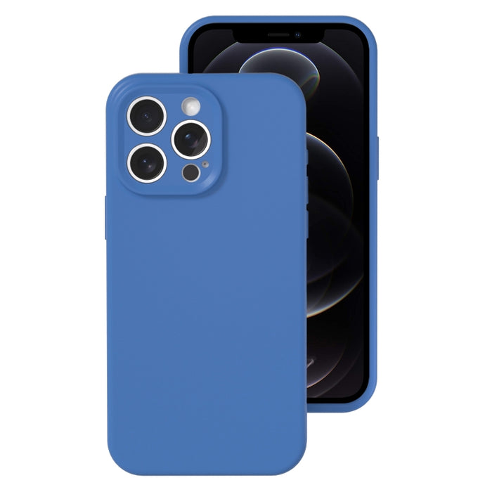 Caja líquida del teléfono de la cobertura total del color de la jalea del silicón del agujero exacto, For iPhone 12, For iPhone 12 Pro Max, For iPhone 12 Pro