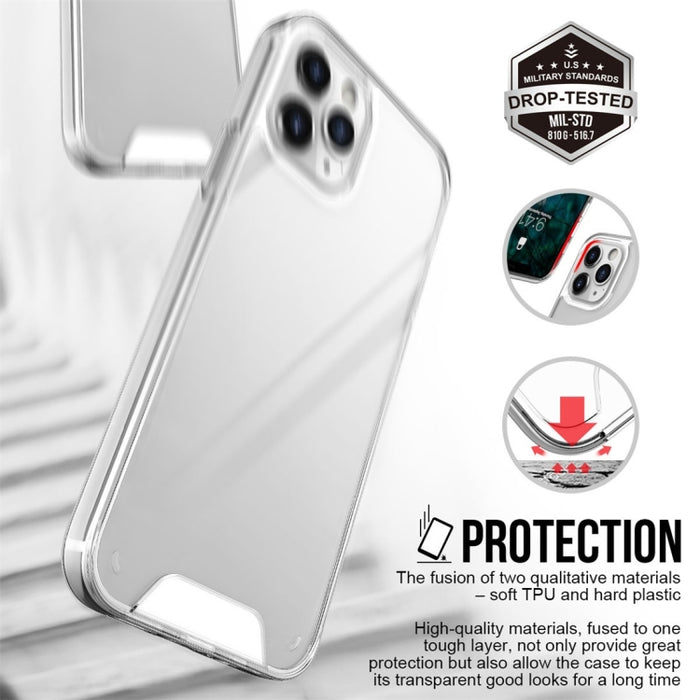 Estuche protector de TPU + acrílico a prueba de rayones Estuche protector