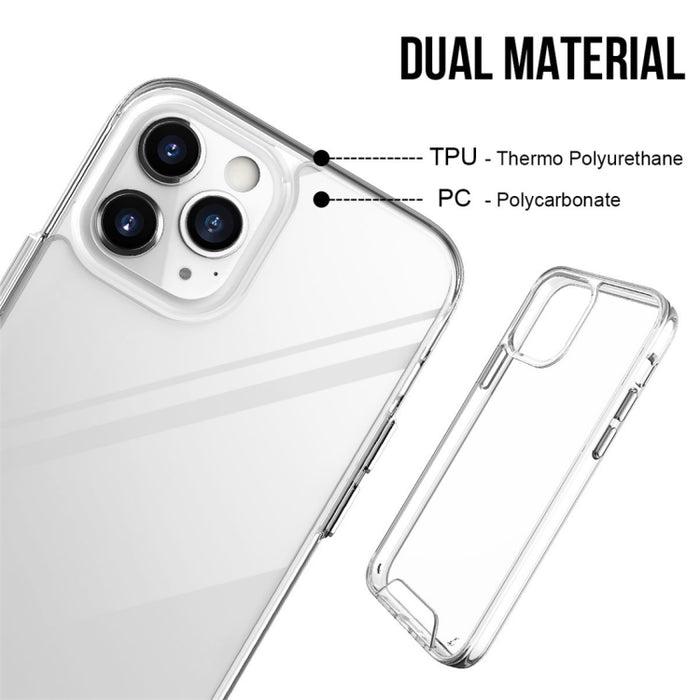 Estuche protector de TPU + acrílico a prueba de rayones Estuche protector