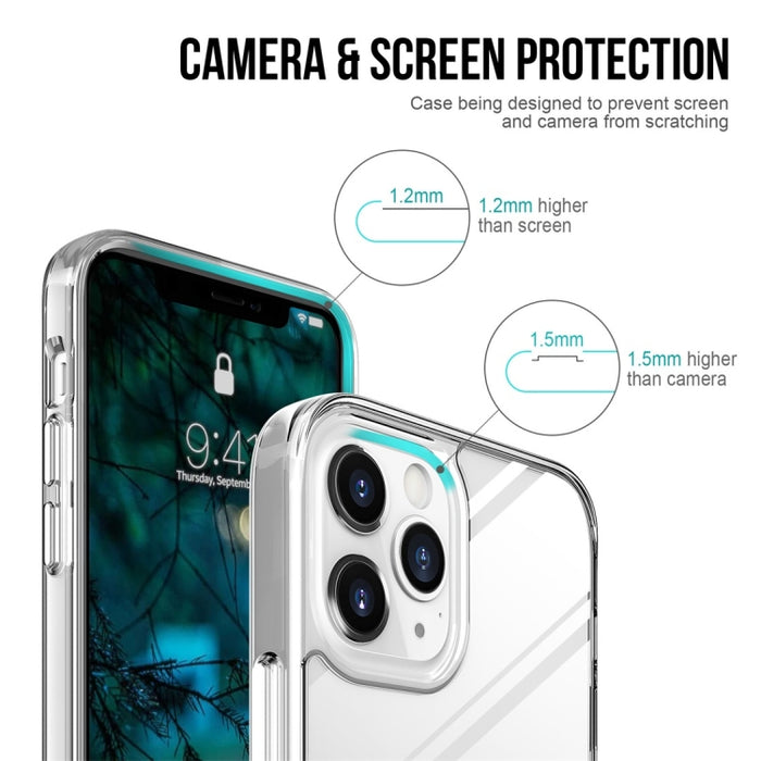 Estuche protector de TPU + acrílico a prueba de rayones Estuche protector