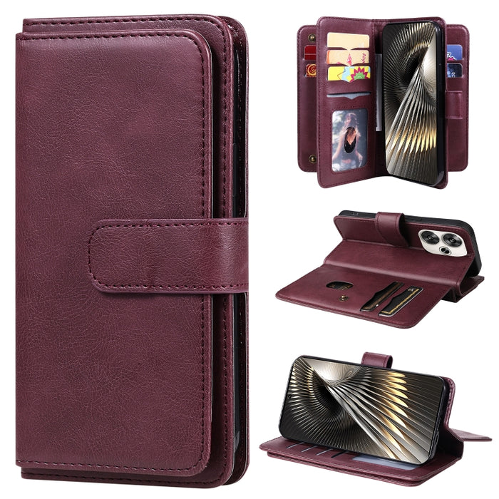 Cartera multifunción con 10 ranuras para tarjetas y funda de cuero para teléfono, For Xiaomi 17 Max 5G, For Xiaomi 17T Pro 5G Global, For Xiaomi 17T 5G Global, For Xiaomi 14T Pro, For Xiaomi 14T, For Xiaomi Poco F6, For Xiaomi Poco F6 Pro
