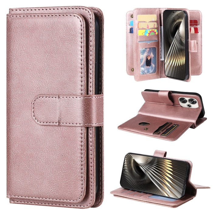 Cartera multifunción con 10 ranuras para tarjetas y funda de cuero para teléfono, For Xiaomi 17 Max 5G, For Xiaomi 17T Pro 5G Global, For Xiaomi 17T 5G Global, For Xiaomi 14T Pro, For Xiaomi 14T, For Xiaomi Poco F6, For Xiaomi Poco F6 Pro
