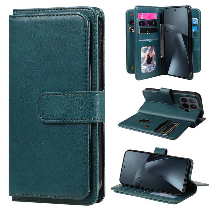 Cartera multifunción con 10 ranuras para tarjetas y funda de cuero para teléfono, For Xiaomi 17 Max 5G, For Xiaomi 17T Pro 5G Global, For Xiaomi 17T 5G Global, For Xiaomi 14T Pro, For Xiaomi 14T, For Xiaomi Poco F6, For Xiaomi Poco F6 Pro