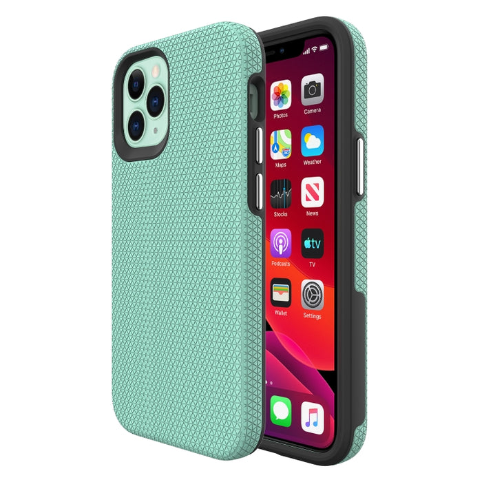 Funda TPU + PC con textura de armadura triangular