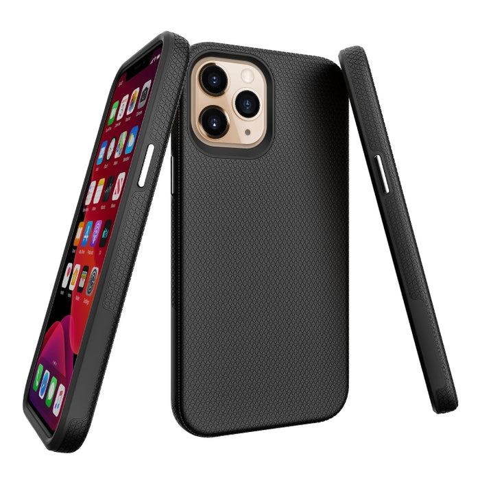 Funda TPU + PC con textura de armadura triangular