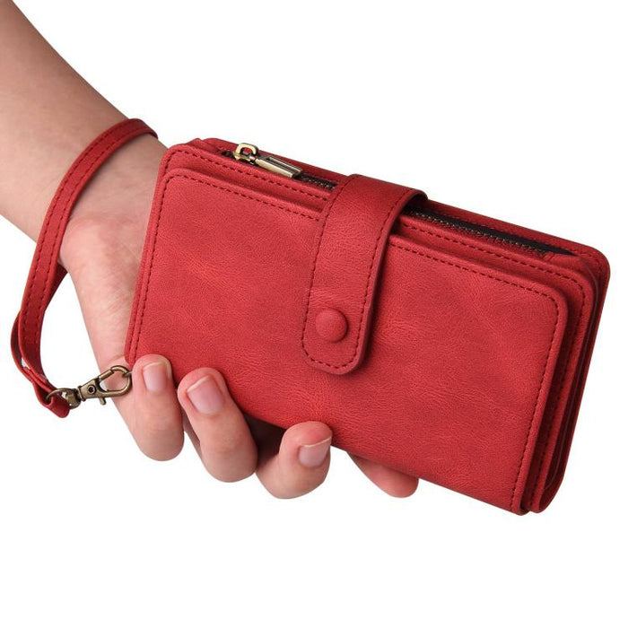 Funda de cuero para teléfono con cremallera y ranuras para múltiples tarjetas con tacto de piel, For Redmi Turbo 5 Max / Poco X8 Pro Max 5G, For Redmi Turbo 5 / Poco X8 Pro 5G, For Redmi Note 14 5G, For Redmi Note 14 Pro / 14 Pro+ 5G                   ...