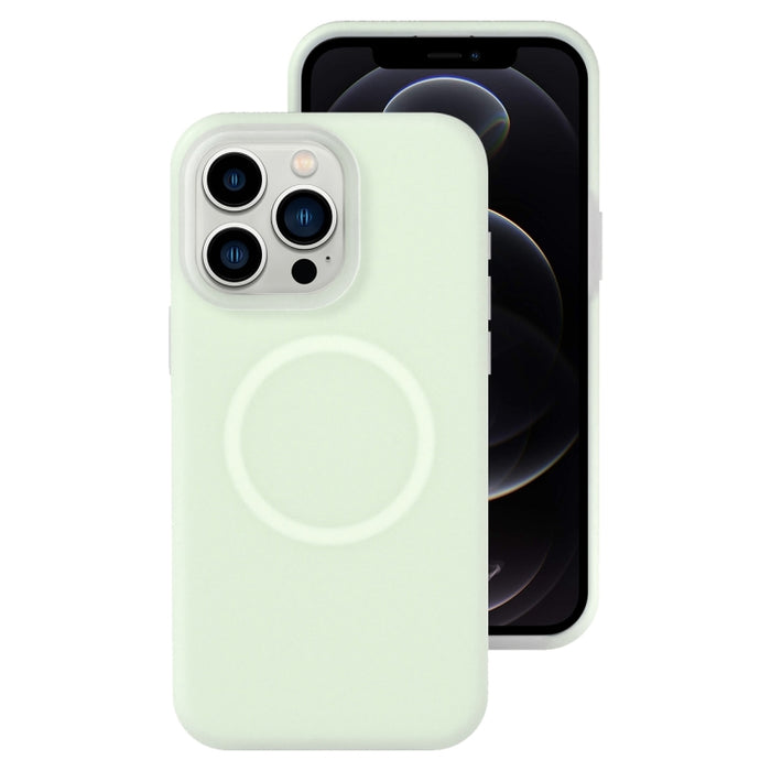 Funda magnética para teléfono con silicona líquida Jelly MagSafe, For iPhone 12 Pro, For iPhone 11 Pro Max, For iPhone 11, For iPhone 11 Pro