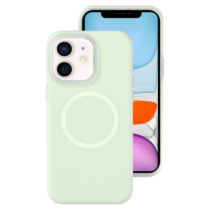 Funda magnética para teléfono con silicona líquida Jelly MagSafe, For iPhone 12 Pro, For iPhone 11 Pro Max, For iPhone 11, For iPhone 11 Pro