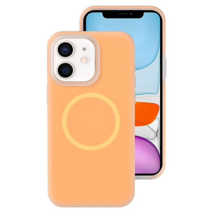 Funda magnética para teléfono con silicona líquida Jelly MagSafe, For iPhone 12 Pro, For iPhone 11 Pro Max, For iPhone 11, For iPhone 11 Pro