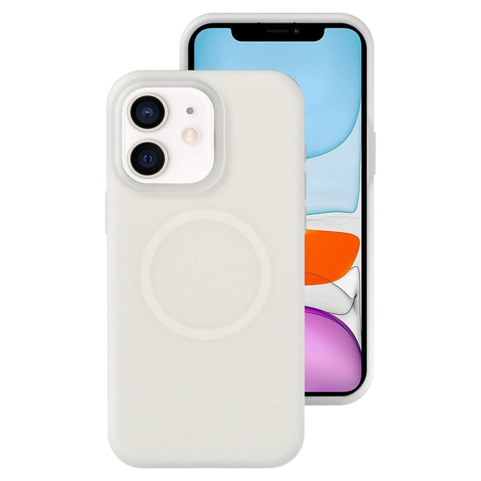 Funda magnética para teléfono con silicona líquida Jelly MagSafe, For iPhone 12 Pro, For iPhone 11 Pro Max, For iPhone 11, For iPhone 11 Pro