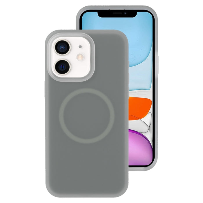 Funda magnética para teléfono con silicona líquida Jelly MagSafe, For iPhone 12 Pro, For iPhone 11 Pro Max, For iPhone 11, For iPhone 11 Pro