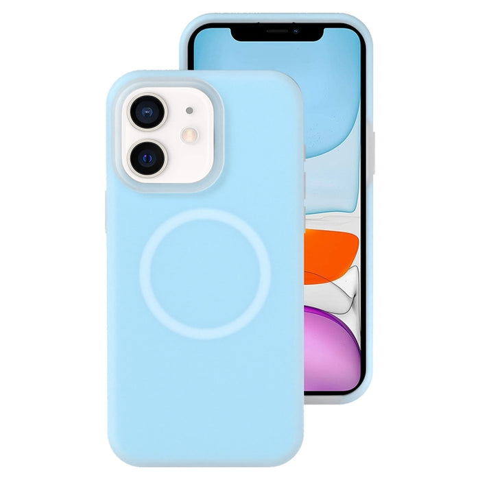Funda magnética para teléfono con silicona líquida Jelly MagSafe, For iPhone 12 Pro, For iPhone 11 Pro Max, For iPhone 11, For iPhone 11 Pro