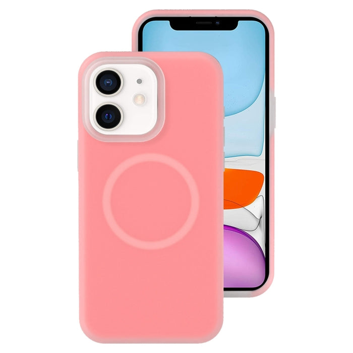 Funda magnética para teléfono con silicona líquida Jelly MagSafe, For iPhone 12 Pro, For iPhone 11 Pro Max, For iPhone 11, For iPhone 11 Pro