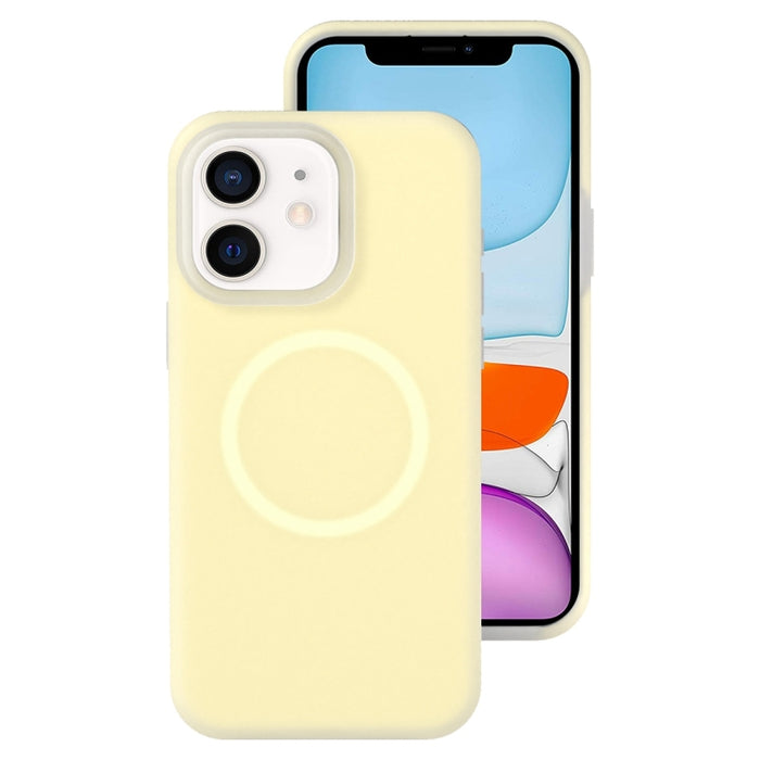 Funda magnética para teléfono con silicona líquida Jelly MagSafe, For iPhone 12 Pro, For iPhone 11 Pro Max, For iPhone 11, For iPhone 11 Pro