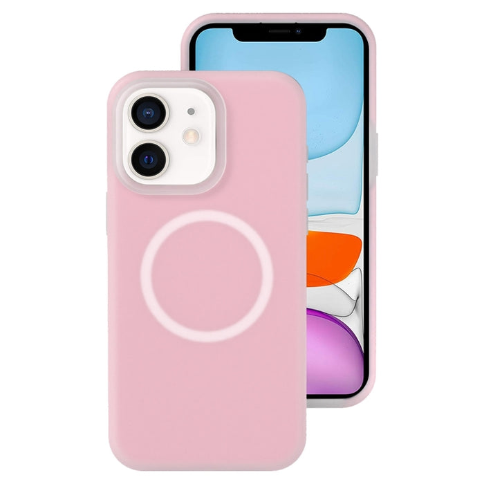 Funda magnética para teléfono con silicona líquida Jelly MagSafe, For iPhone 12 Pro, For iPhone 11 Pro Max, For iPhone 11, For iPhone 11 Pro