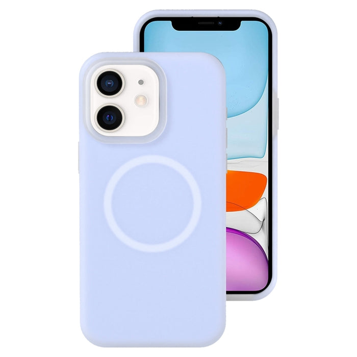 Funda magnética para teléfono con silicona líquida Jelly MagSafe, For iPhone 12 Pro, For iPhone 11 Pro Max, For iPhone 11, For iPhone 11 Pro
