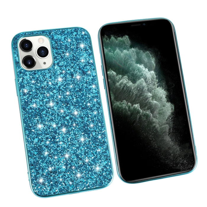 Estuche protector de TPU a prueba de golpes con polvo de brillo, For iPhone 12 / 12 Pro, For iPhone 12 mini, For iPhone 12 Pro Max, For Samsung Galaxy A71 5G