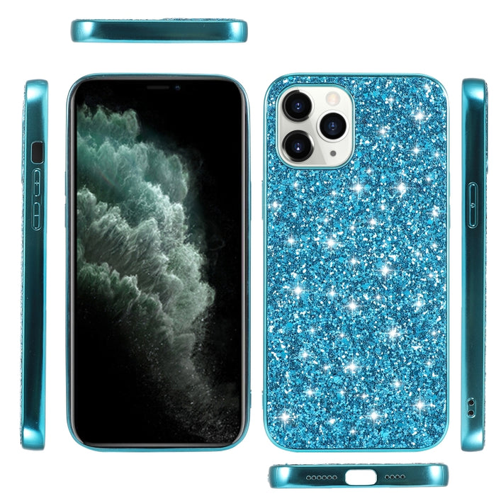 Estuche protector de TPU a prueba de golpes con polvo de brillo, For iPhone 12 / 12 Pro, For iPhone 12 mini, For iPhone 12 Pro Max, For Samsung Galaxy A71 5G