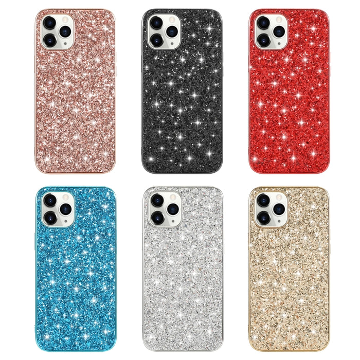 Estuche protector de TPU a prueba de golpes con polvo de brillo, For iPhone 12 / 12 Pro, For iPhone 12 mini, For iPhone 12 Pro Max, For Samsung Galaxy A71 5G
