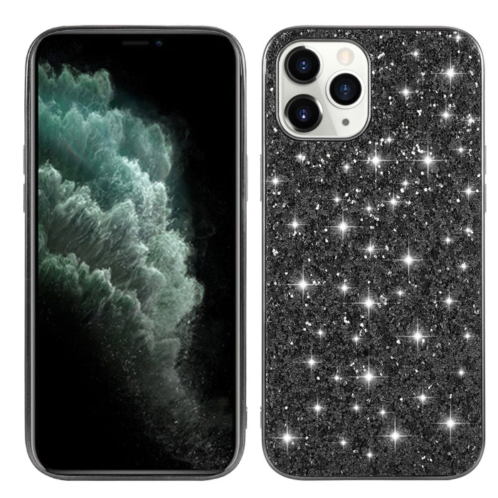 Estuche protector de TPU a prueba de golpes con polvo de brillo, For iPhone 12 / 12 Pro, For iPhone 12 mini, For iPhone 12 Pro Max, For Samsung Galaxy A71 5G