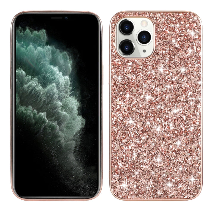 Estuche protector de TPU a prueba de golpes con polvo de brillo, For iPhone 12 / 12 Pro, For iPhone 12 mini, For iPhone 12 Pro Max, For Samsung Galaxy A71 5G