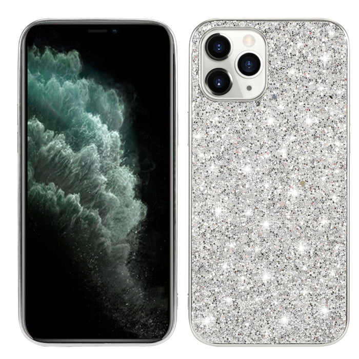 Estuche protector de TPU a prueba de golpes con polvo de brillo, For iPhone 12 / 12 Pro, For iPhone 12 mini, For iPhone 12 Pro Max, For Samsung Galaxy A71 5G