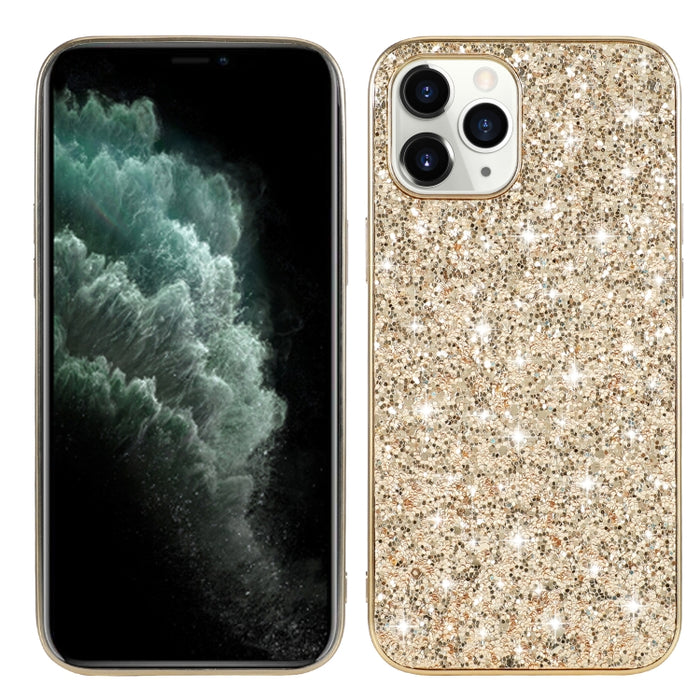 Estuche protector de TPU a prueba de golpes con polvo de brillo, For iPhone 12 / 12 Pro, For iPhone 12 mini, For iPhone 12 Pro Max, For Samsung Galaxy A71 5G