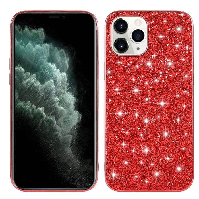 Estuche protector de TPU a prueba de golpes con polvo de brillo, For iPhone 12 / 12 Pro, For iPhone 12 mini, For iPhone 12 Pro Max, For Samsung Galaxy A71 5G