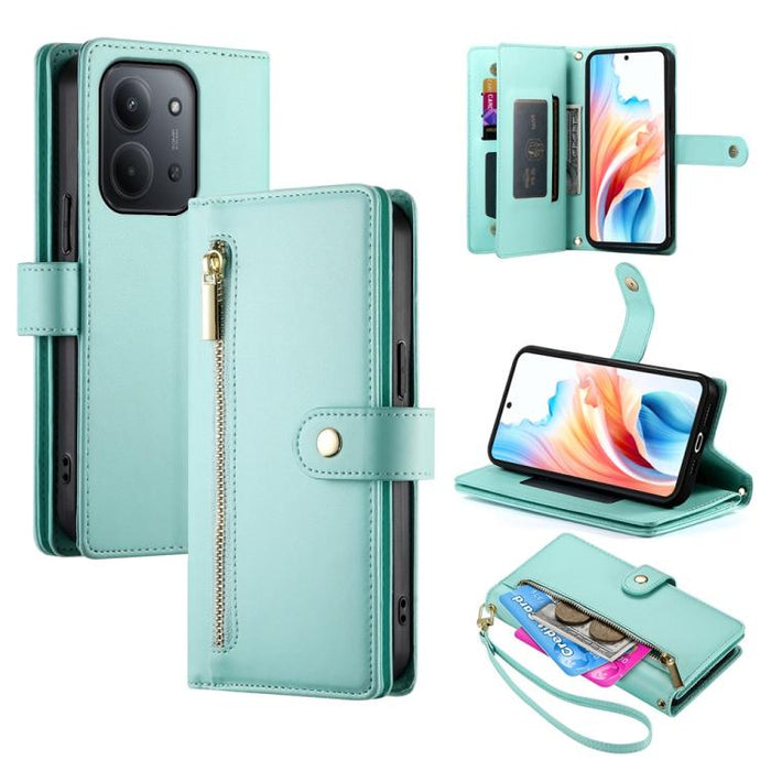 Cartera con cremallera y nueve ranuras para tarjetas, funda de cuero para teléfono, For Redmi A7 Pro 4G / 5G 171mm / Poco C85x 5G, For Redmi 15a 5G, For Redmi Turbo 5 Max 5G / Poco X8 Pro Max 5G, For Redmi Note 15 Pro+ 163.3mm / Poco M8 Pro            ...