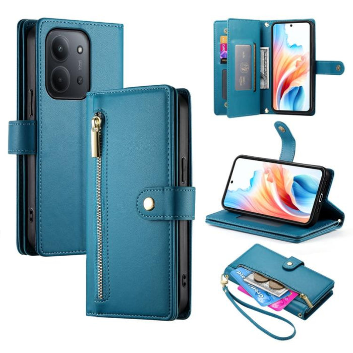 Cartera con cremallera y nueve ranuras para tarjetas, funda de cuero para teléfono, For Redmi A7 Pro 4G / 5G 171mm / Poco C85x 5G, For Redmi 15a 5G, For Redmi Turbo 5 Max 5G / Poco X8 Pro Max 5G, For Redmi Note 15 Pro+ 163.3mm / Poco M8 Pro            ...