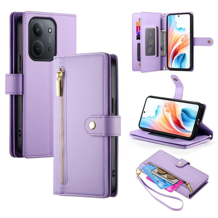 Cartera con cremallera y nueve ranuras para tarjetas, funda de cuero para teléfono, For Redmi A7 Pro 4G / 5G 171mm / Poco C85x 5G, For Redmi 15a 5G, For Redmi Turbo 5 Max 5G / Poco X8 Pro Max 5G, For Redmi Note 15 Pro+ 163.3mm / Poco M8 Pro            ...