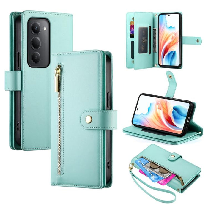 Cartera con cremallera y nueve ranuras para tarjetas, funda de cuero para teléfono, For Redmi A7 Pro 4G / 5G 171mm / Poco C85x 5G, For Redmi 15a 5G, For Redmi Turbo 5 Max 5G / Poco X8 Pro Max 5G, For Redmi Note 15 Pro+ 163.3mm / Poco M8 Pro            ...