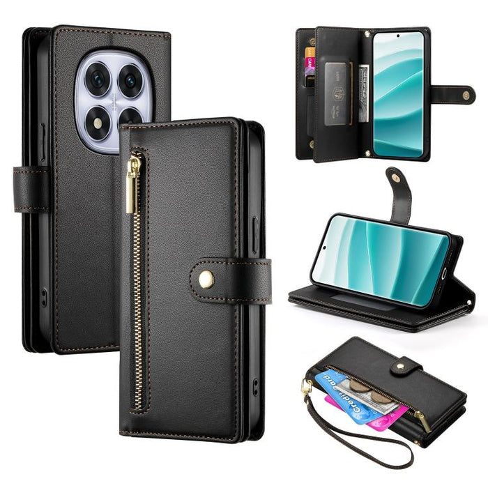 Cartera con cremallera y nueve ranuras para tarjetas, funda de cuero para teléfono, For Redmi A7 Pro 4G / 5G 171mm / Poco C85x 5G, For Redmi 15a 5G, For Redmi Turbo 5 Max 5G / Poco X8 Pro Max 5G, For Redmi Note 15 Pro+ 163.3mm / Poco M8 Pro            ...