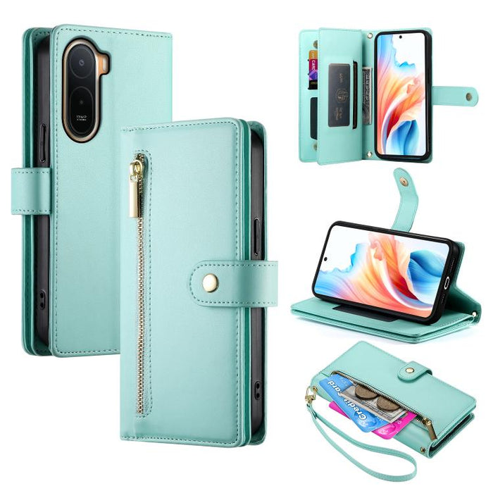 Cartera con cremallera y nueve ranuras para tarjetas, funda de cuero para teléfono, For Redmi A7 Pro 4G / 5G 171mm / Poco C85x 5G, For Redmi 15a 5G, For Redmi Turbo 5 Max 5G / Poco X8 Pro Max 5G, For Redmi Note 15 Pro+ 163.3mm / Poco M8 Pro            ...
