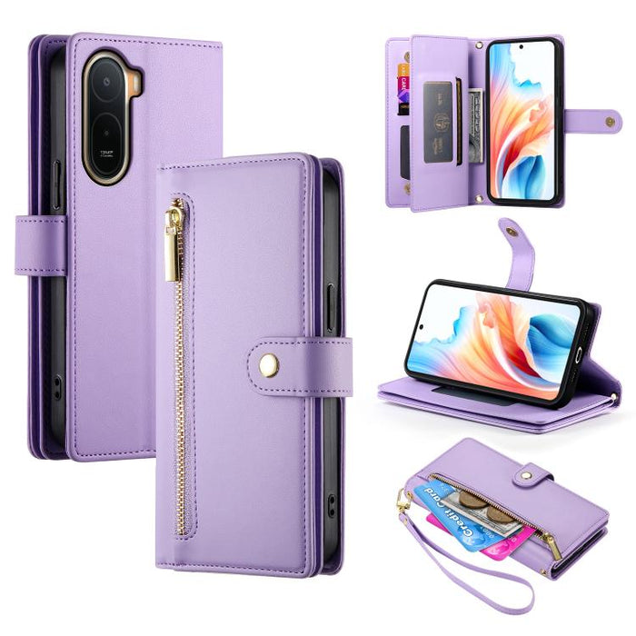 Cartera con cremallera y nueve ranuras para tarjetas, funda de cuero para teléfono, For Redmi A7 Pro 4G / 5G 171mm / Poco C85x 5G, For Redmi 15a 5G, For Redmi Turbo 5 Max 5G / Poco X8 Pro Max 5G, For Redmi Note 15 Pro+ 163.3mm / Poco M8 Pro            ...