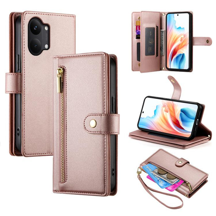 Cartera con cremallera y nueve ranuras para tarjetas, funda de cuero para teléfono, For Redmi A7 Pro 4G / 5G 171mm / Poco C85x 5G, For Redmi 15a 5G, For Redmi Turbo 5 Max 5G / Poco X8 Pro Max 5G, For Redmi Note 15 Pro+ 163.3mm / Poco M8 Pro            ...