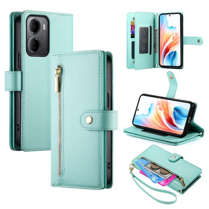 Cartera con cremallera y nueve ranuras para tarjetas, funda de cuero para teléfono, For Redmi A7 Pro 4G / 5G 171mm / Poco C85x 5G, For Redmi 15a 5G, For Redmi Turbo 5 Max 5G / Poco X8 Pro Max 5G, For Redmi Note 15 Pro+ 163.3mm / Poco M8 Pro            ...