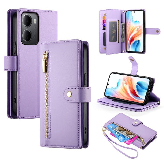 Cartera con cremallera y nueve ranuras para tarjetas, funda de cuero para teléfono, For Redmi A7 Pro 4G / 5G 171mm / Poco C85x 5G, For Redmi 15a 5G, For Redmi Turbo 5 Max 5G / Poco X8 Pro Max 5G, For Redmi Note 15 Pro+ 163.3mm / Poco M8 Pro            ...