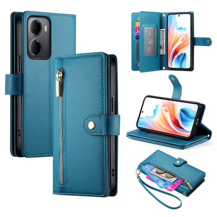 Cartera con cremallera y nueve ranuras para tarjetas, funda de cuero para teléfono, For Redmi A7 Pro 4G / 5G 171mm / Poco C85x 5G, For Redmi 15a 5G, For Redmi Turbo 5 Max 5G / Poco X8 Pro Max 5G, For Redmi Note 15 Pro+ 163.3mm / Poco M8 Pro            ...