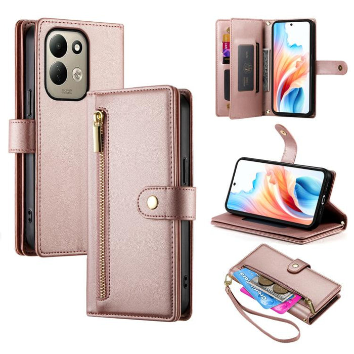 Cartera con cremallera y nueve ranuras para tarjetas, funda de cuero para teléfono, For Redmi A7 Pro 4G / 5G 171mm / Poco C85x 5G, For Redmi 15a 5G, For Redmi Turbo 5 Max 5G / Poco X8 Pro Max 5G, For Redmi Note 15 Pro+ 163.3mm / Poco M8 Pro            ...