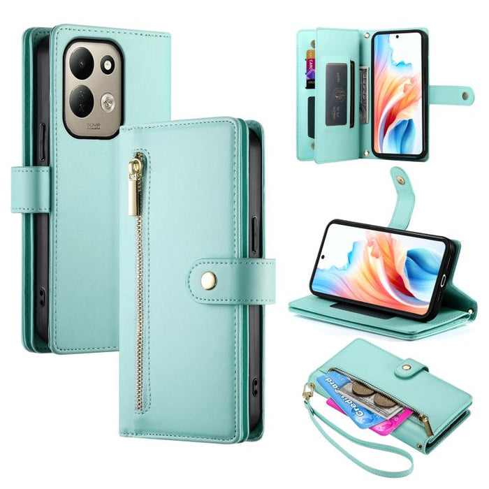 Cartera con cremallera y nueve ranuras para tarjetas, funda de cuero para teléfono, For Redmi A7 Pro 4G / 5G 171mm / Poco C85x 5G, For Redmi 15a 5G, For Redmi Turbo 5 Max 5G / Poco X8 Pro Max 5G, For Redmi Note 15 Pro+ 163.3mm / Poco M8 Pro            ...