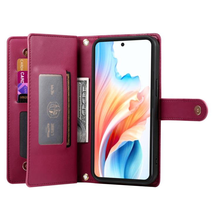 Cartera con cremallera y nueve ranuras para tarjetas, funda de cuero para teléfono, For Redmi A7 Pro 4G / 5G 171mm / Poco C85x 5G, For Redmi 15a 5G, For Redmi Turbo 5 Max 5G / Poco X8 Pro Max 5G, For Redmi Note 15 Pro+ 163.3mm / Poco M8 Pro            ...