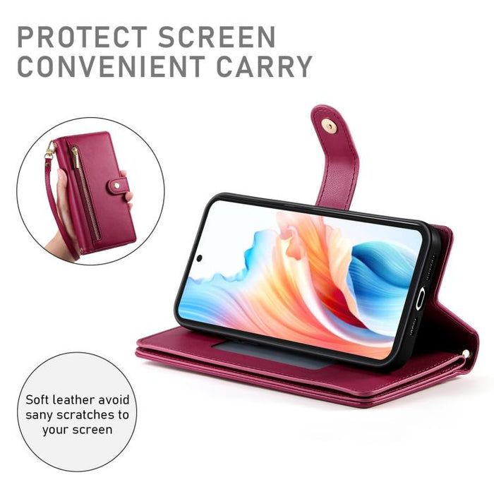 Cartera con cremallera y nueve ranuras para tarjetas, funda de cuero para teléfono, For Redmi A7 Pro 4G / 5G 171mm / Poco C85x 5G, For Redmi 15a 5G, For Redmi Turbo 5 Max 5G / Poco X8 Pro Max 5G, For Redmi Note 15 Pro+ 163.3mm / Poco M8 Pro            ...