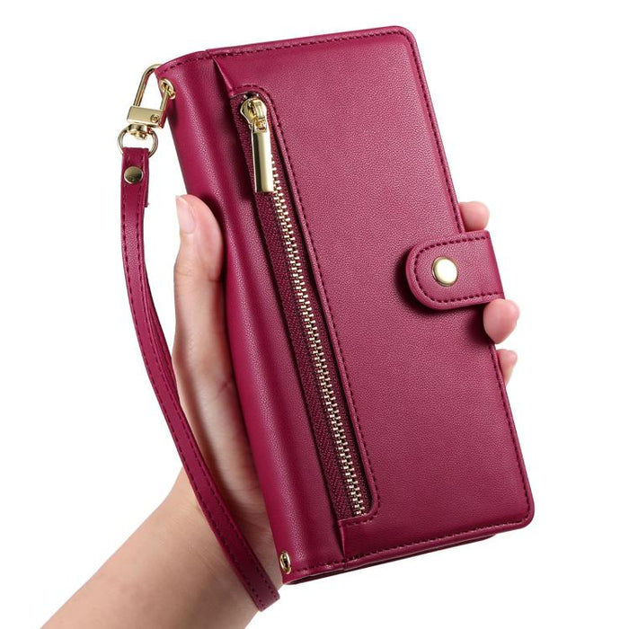 Cartera con cremallera y nueve ranuras para tarjetas, funda de cuero para teléfono, For Redmi A7 Pro 4G / 5G 171mm / Poco C85x 5G, For Redmi 15a 5G, For Redmi Turbo 5 Max 5G / Poco X8 Pro Max 5G, For Redmi Note 15 Pro+ 163.3mm / Poco M8 Pro            ...