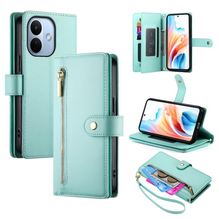 Cartera con cremallera y nueve ranuras para tarjetas, funda de cuero para teléfono, For Redmi A7 Pro 4G / 5G 171mm / Poco C85x 5G, For Redmi 15a 5G, For Redmi Turbo 5 Max 5G / Poco X8 Pro Max 5G, For Redmi Note 15 Pro+ 163.3mm / Poco M8 Pro            ...