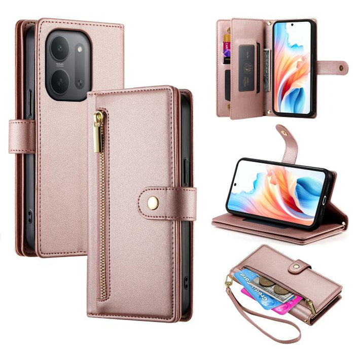 Cartera con cremallera y nueve ranuras para tarjetas, funda de cuero para teléfono, For Redmi A7 Pro 4G / 5G 171mm / Poco C85x 5G, For Redmi 15a 5G, For Redmi Turbo 5 Max 5G / Poco X8 Pro Max 5G, For Redmi Note 15 Pro+ 163.3mm / Poco M8 Pro            ...