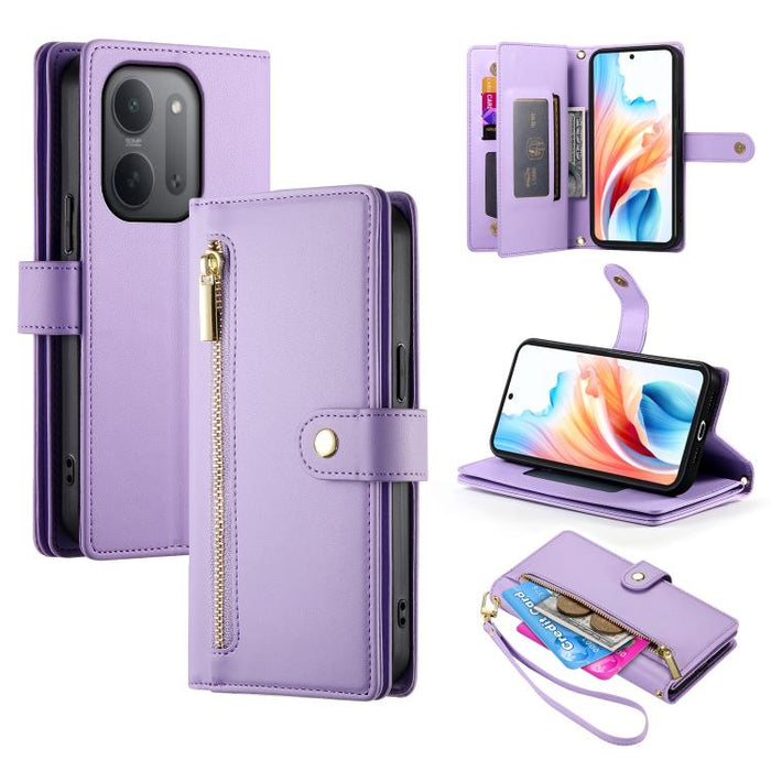 Cartera con cremallera y nueve ranuras para tarjetas, funda de cuero para teléfono, For Redmi A7 Pro 4G / 5G 171mm / Poco C85x 5G, For Redmi 15a 5G, For Redmi Turbo 5 Max 5G / Poco X8 Pro Max 5G, For Redmi Note 15 Pro+ 163.3mm / Poco M8 Pro            ...