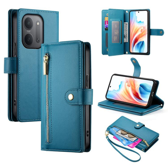 Cartera con cremallera y nueve ranuras para tarjetas, funda de cuero para teléfono, For Redmi A7 Pro 4G / 5G 171mm / Poco C85x 5G, For Redmi 15a 5G, For Redmi Turbo 5 Max 5G / Poco X8 Pro Max 5G, For Redmi Note 15 Pro+ 163.3mm / Poco M8 Pro            ...